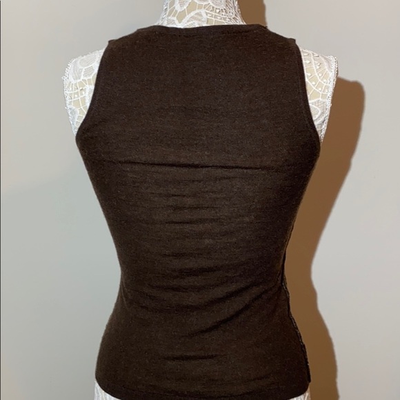 Evelyn wool brown vest size S - Picture 7 of 10